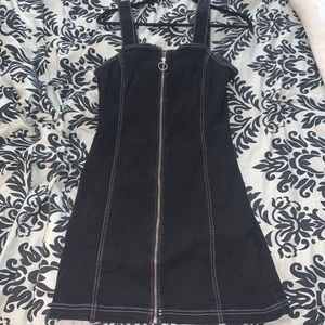 Black Zip-Up Dress